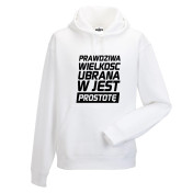 bluza z kapturem PRAWDZIWA WIELKOŚĆ