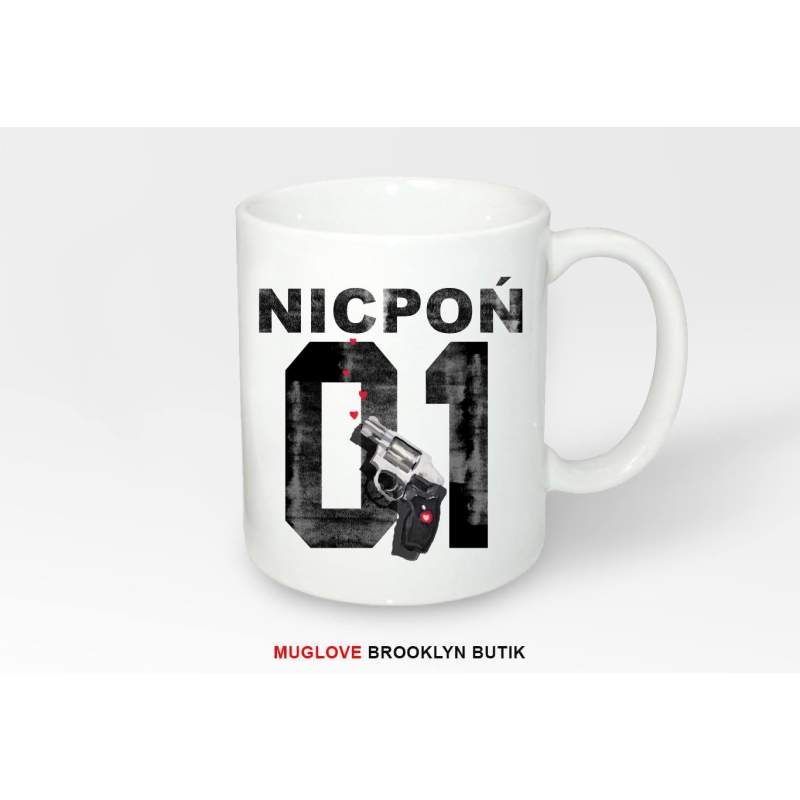 Kubek z nadrukiem Nicpoń 01 Gun