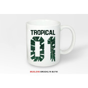 Kubek z nadrukiem Tropical 01 Monstera