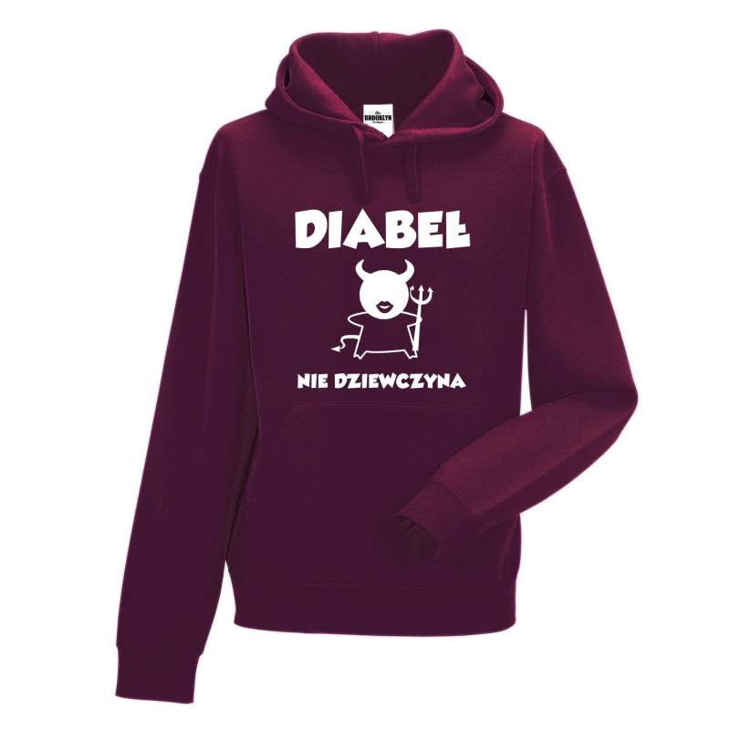 bluza z kapturem DIABEŁ NIE DZIEWCZYNA