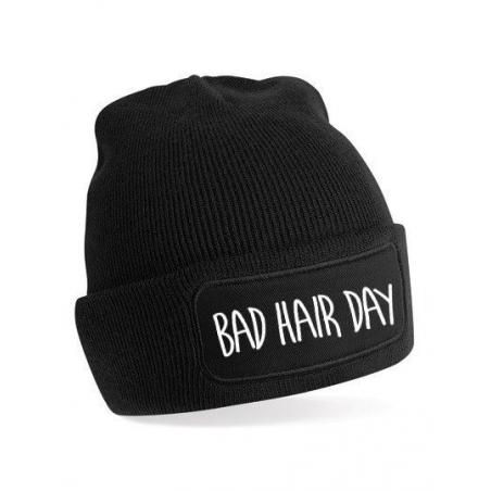 czarny czapka bad hair day