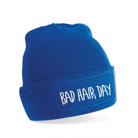 niebieski bad hair day czapka