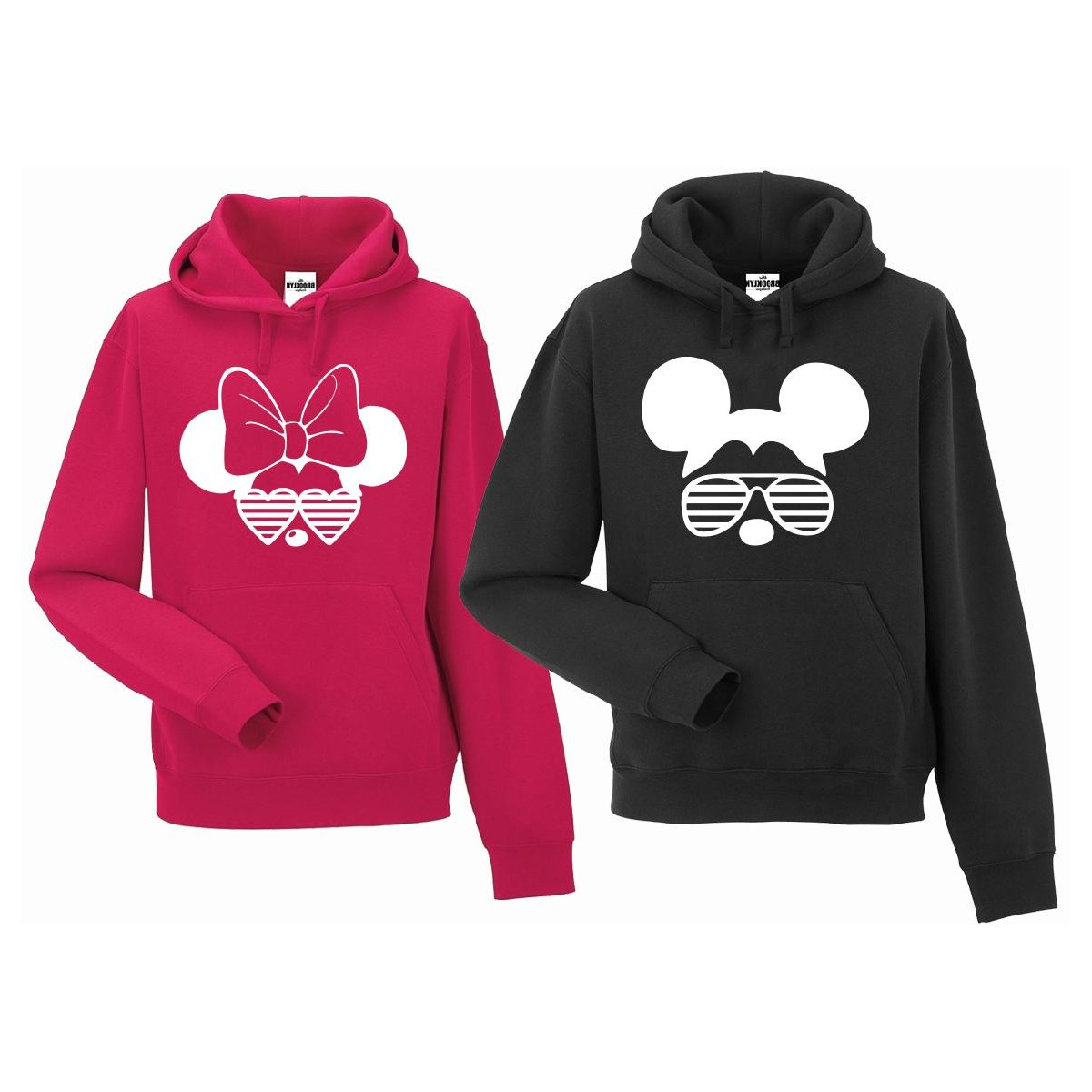 bluza z kapturem dla par Minnie & Mickey Sunglasses