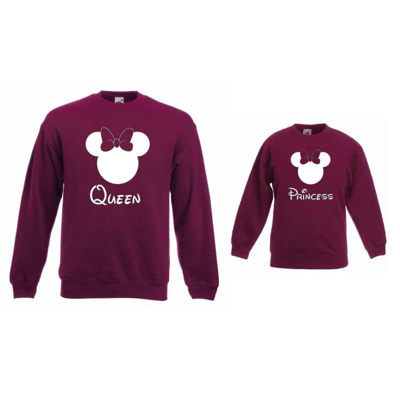 Bluzy dla mamy i córki QUEEN, PRINCESS