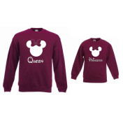 Bluzy dla mamy i córki QUEEN, PRINCESS