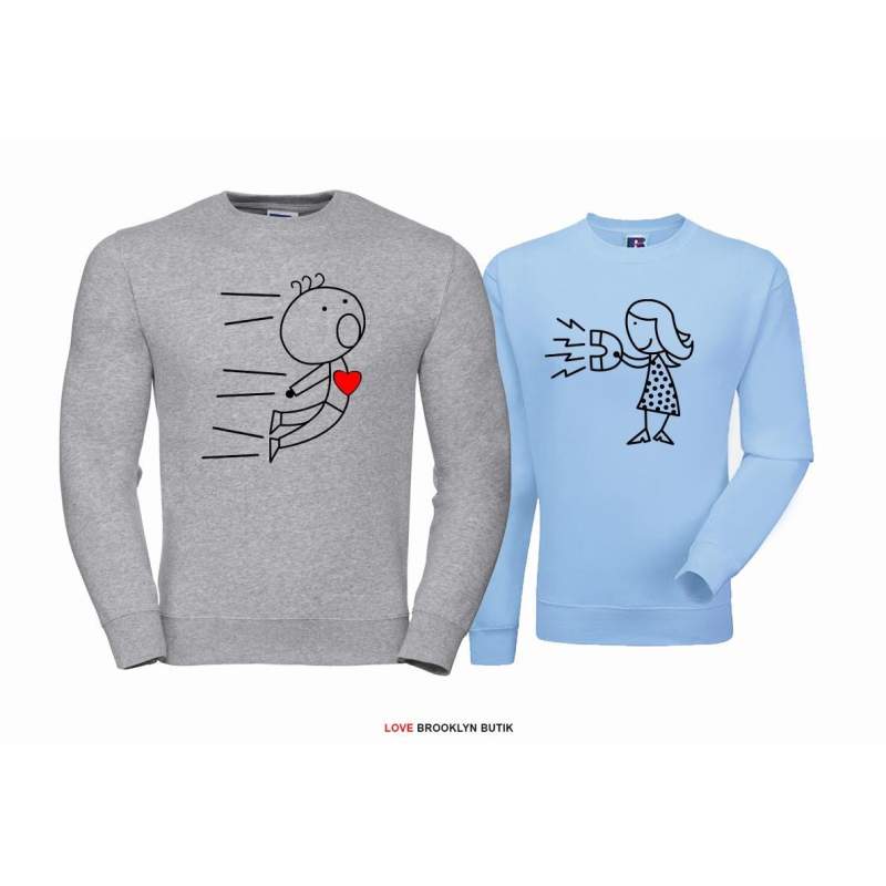 Bluza z kapturem DLA PAR 2 SZT QUEEN 01 & KING 01 GOLD