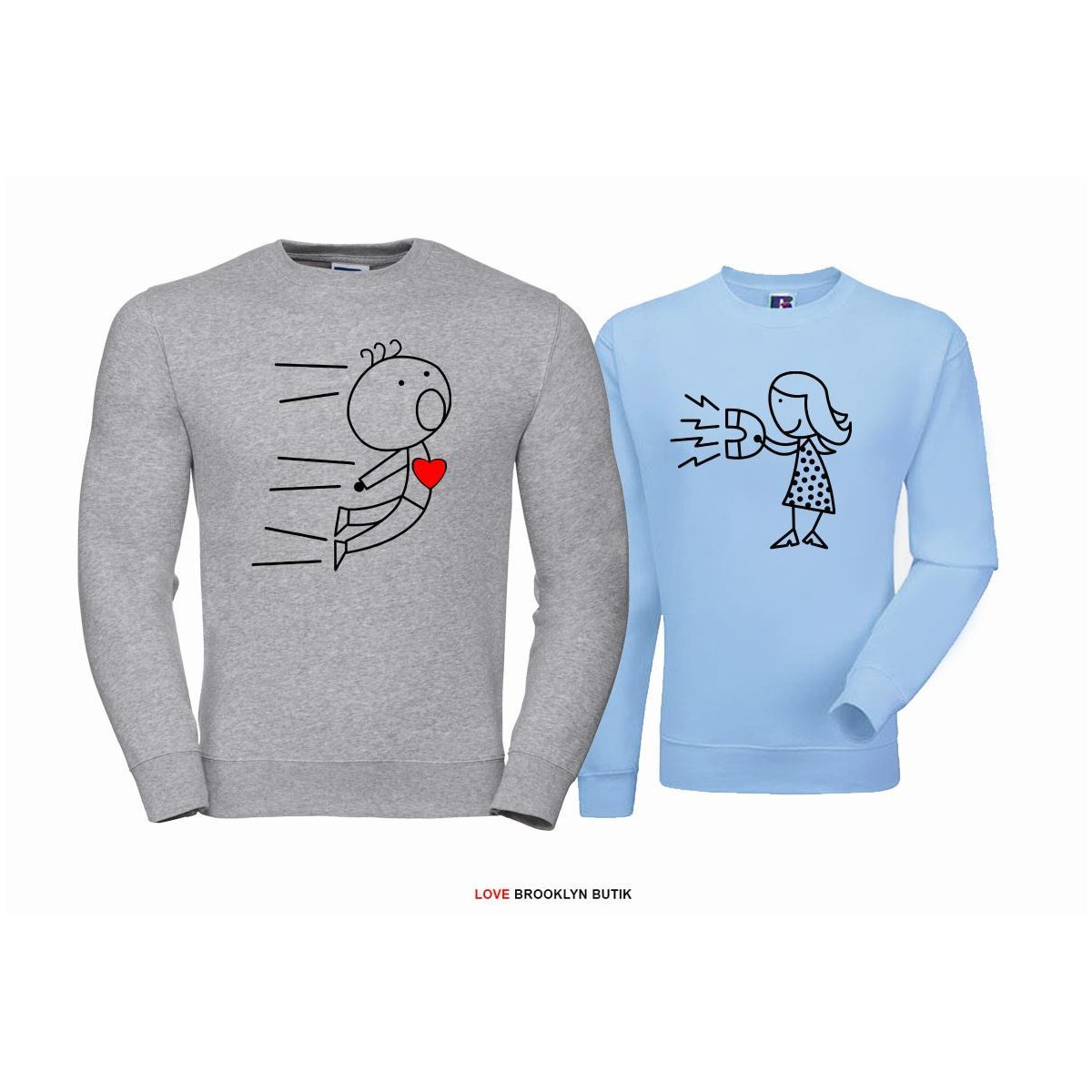 Bluza z kapturem DLA PAR 2 SZT QUEEN 01 & KING 01 GOLD