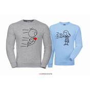 Bluza z kapturem DLA PAR 2 SZT QUEEN 01 & KING 01 GOLD