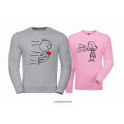 Bluza z kapturem DLA PAR 2 SZT QUEEN 01 & KING 01 GOLD