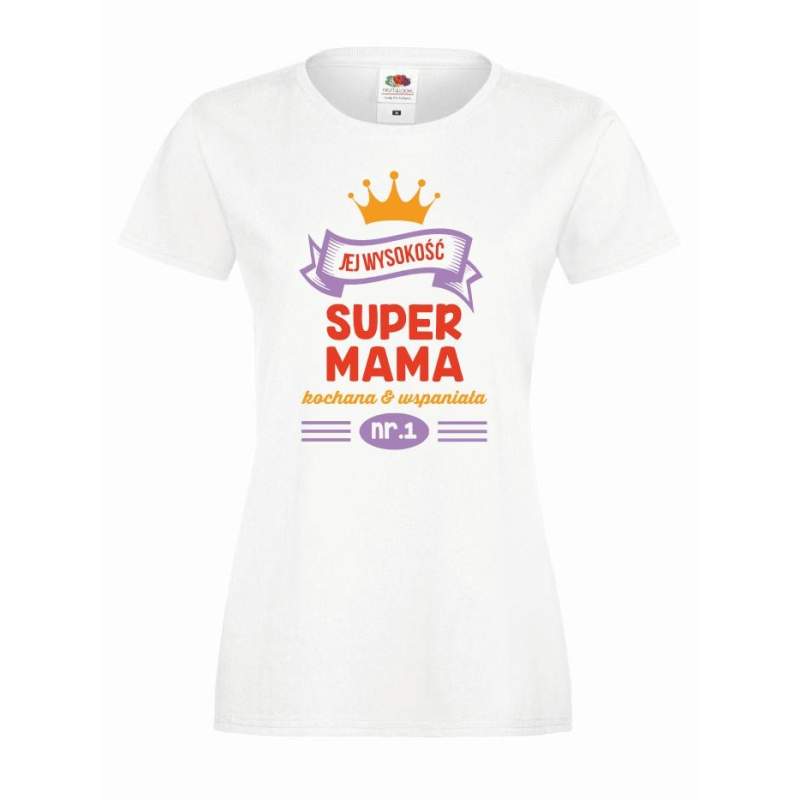 T-shirt lady DTG SUPER MAMA