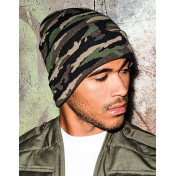 czapka POMPON PASKI /granatowy+czerwony/