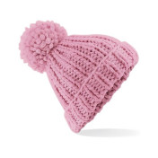 czapka POMPON PASKI /granatowy+czerwony/