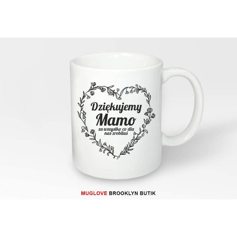 Kubek z nadrukiem jeść spać grać