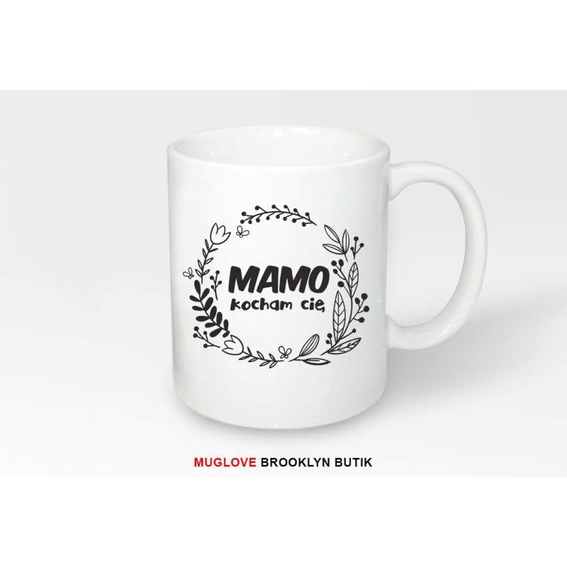 Kubek z nadrukiem jeść spać grać