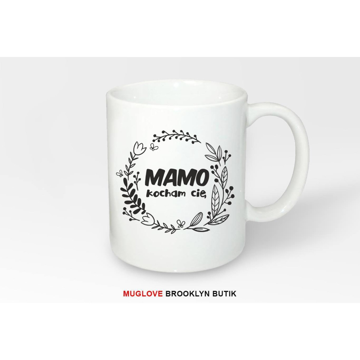 Kubek z nadrukiem jeść spać grać