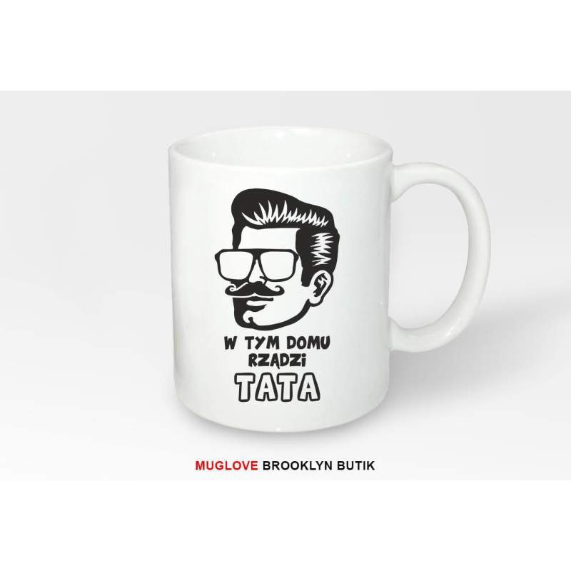 Kubek z nadrukiem jeść spać grać