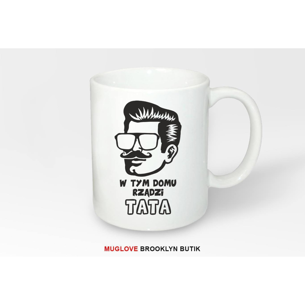 Kubek z nadrukiem jeść spać grać