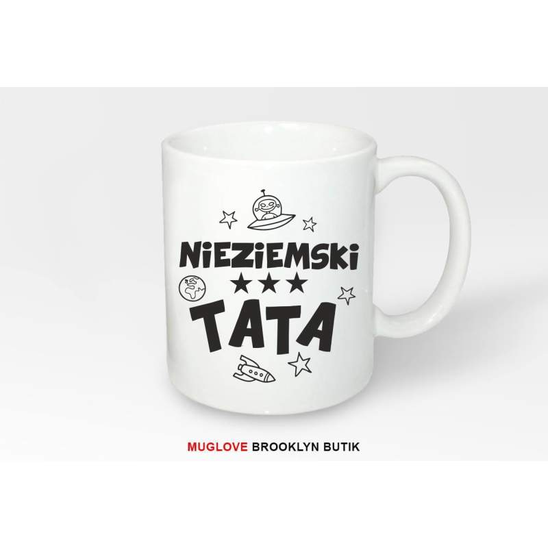 Kubek z nadrukiem jeść spać grać