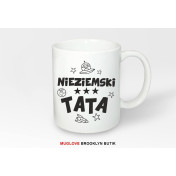 Kubek z nadrukiem jeść spać grać