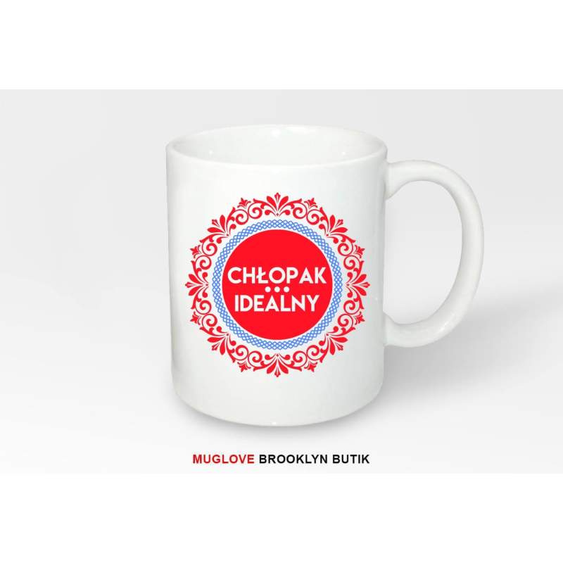 Kubek z nadrukiem jeść spać grać