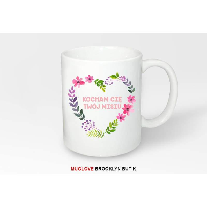 Kubek z nadrukiem jeść spać grać