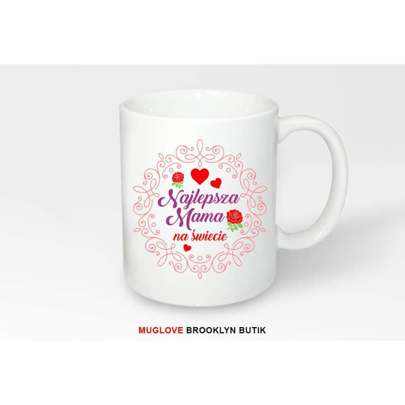 Kubek z nadrukiem jeść spać grać