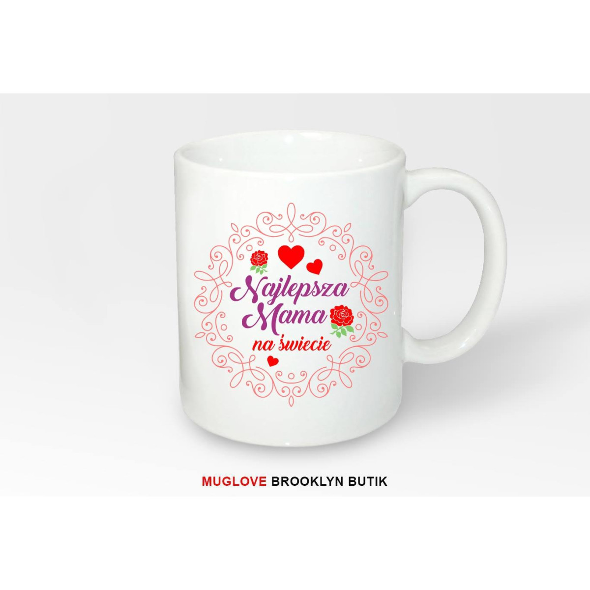 Kubek z nadrukiem jeść spać grać