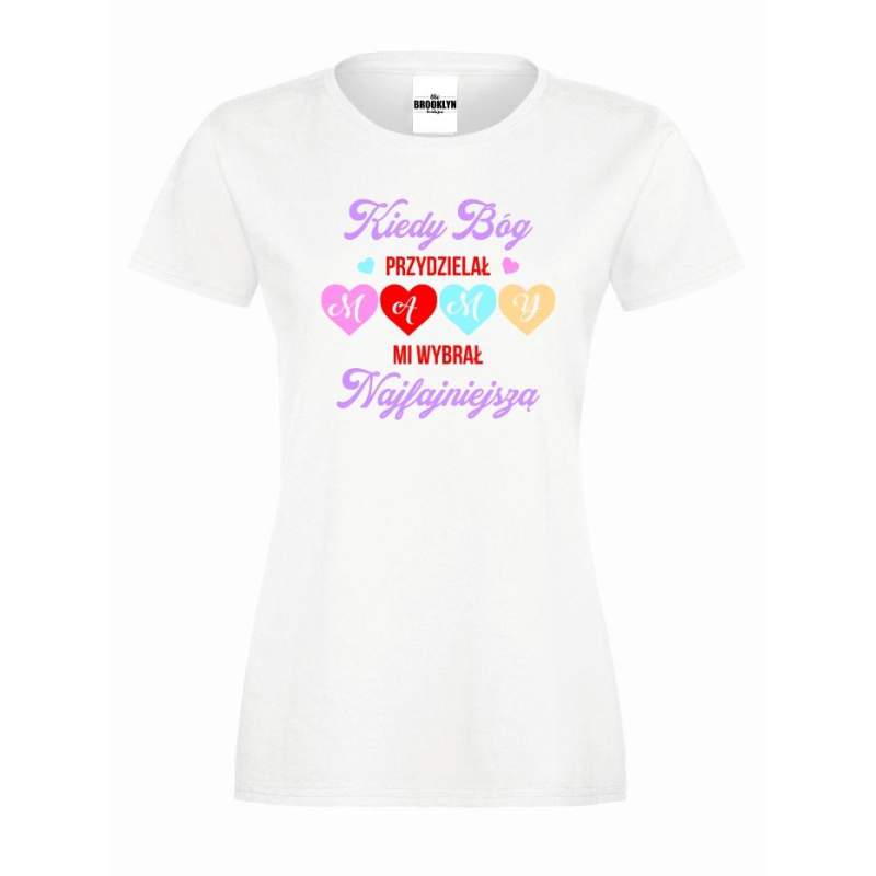 T-shirt lady Mi wybrał najfajniejszą