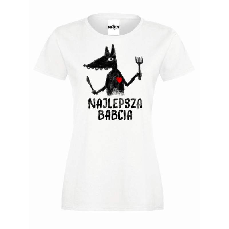 T-shirt lady/oversize najlepsza babcia