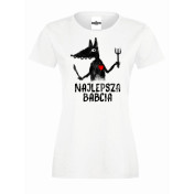 T-shirt lady/oversize najlepsza babcia