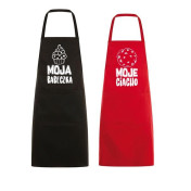 FARTUCH moja babeczka & moje ciacho czarny-czerwony