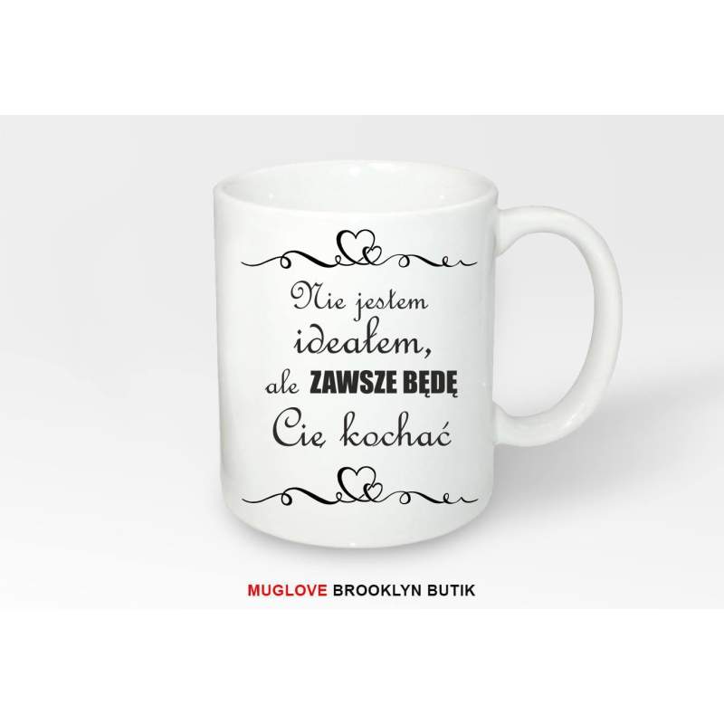 Kubek Nie jestem ideałem