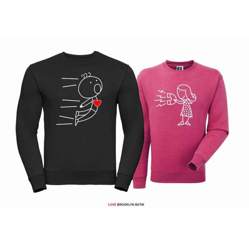 Bluza z kapturem DLA PAR 2 SZT QUEEN 01 & KING 01 GOLD