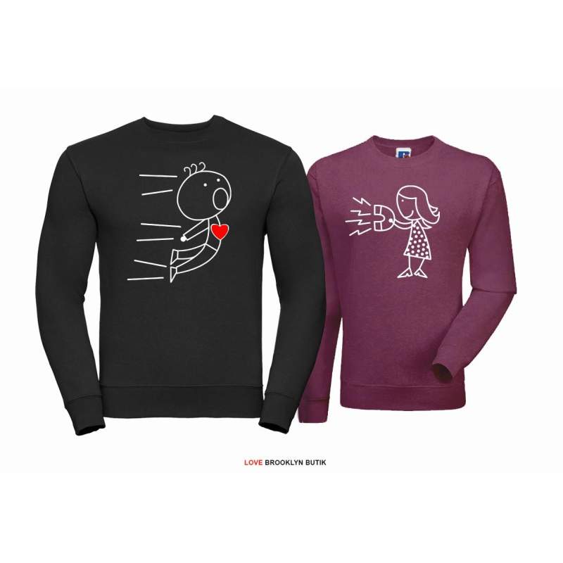 Bluza z kapturem DLA PAR 2 SZT QUEEN 01 & KING 01 GOLD