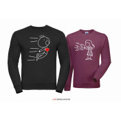 Bluza z kapturem DLA PAR 2 SZT QUEEN 01 & KING 01 GOLD