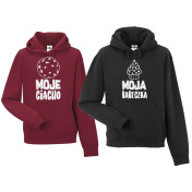 bluza z kapturem dla par Ciacho & Babeczka