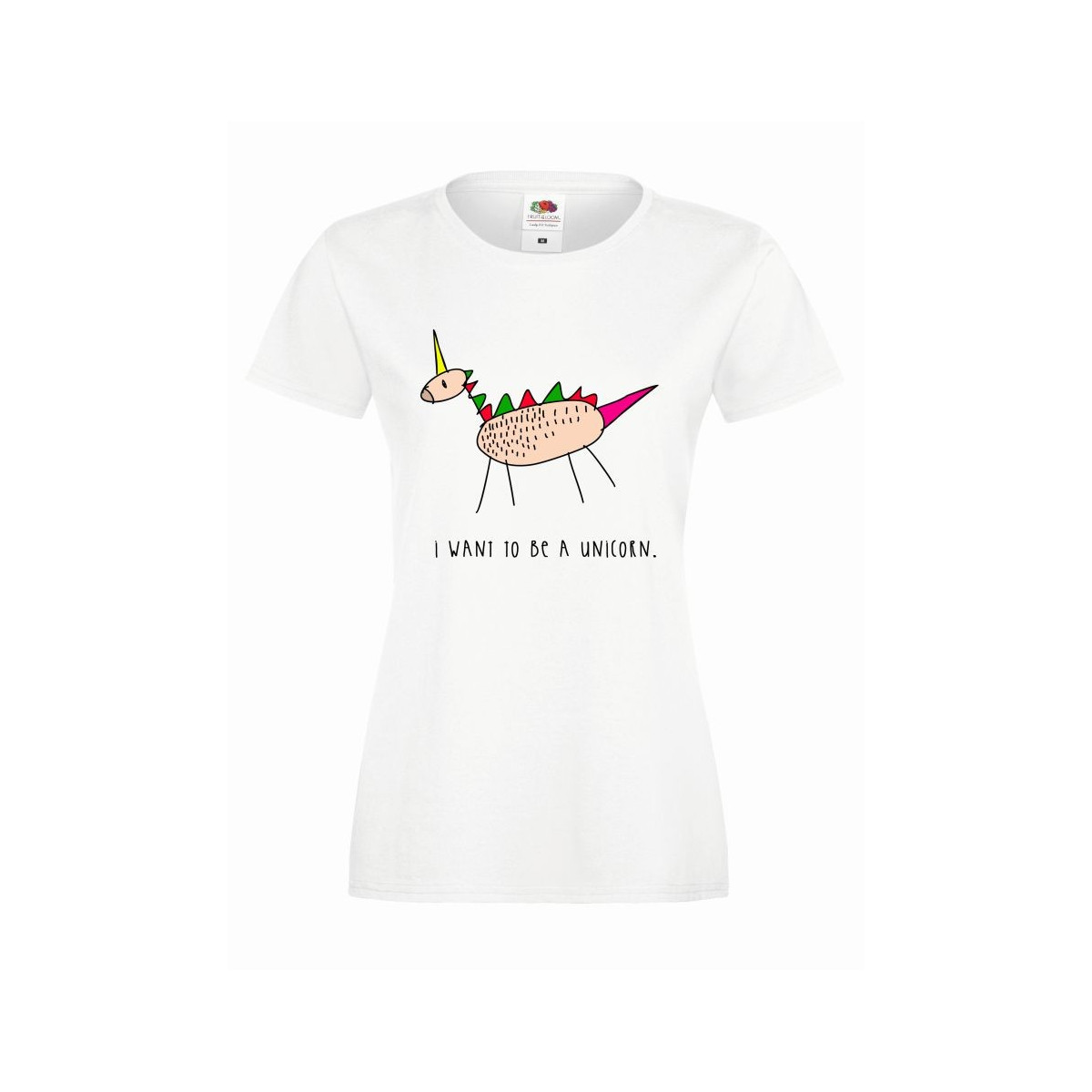 T-shirt lady slim DTG heart