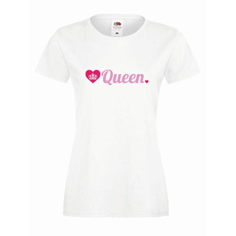 T-shirt lady DTG HEART QUEEN