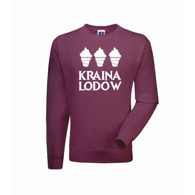 bluza kraina lodów burgund