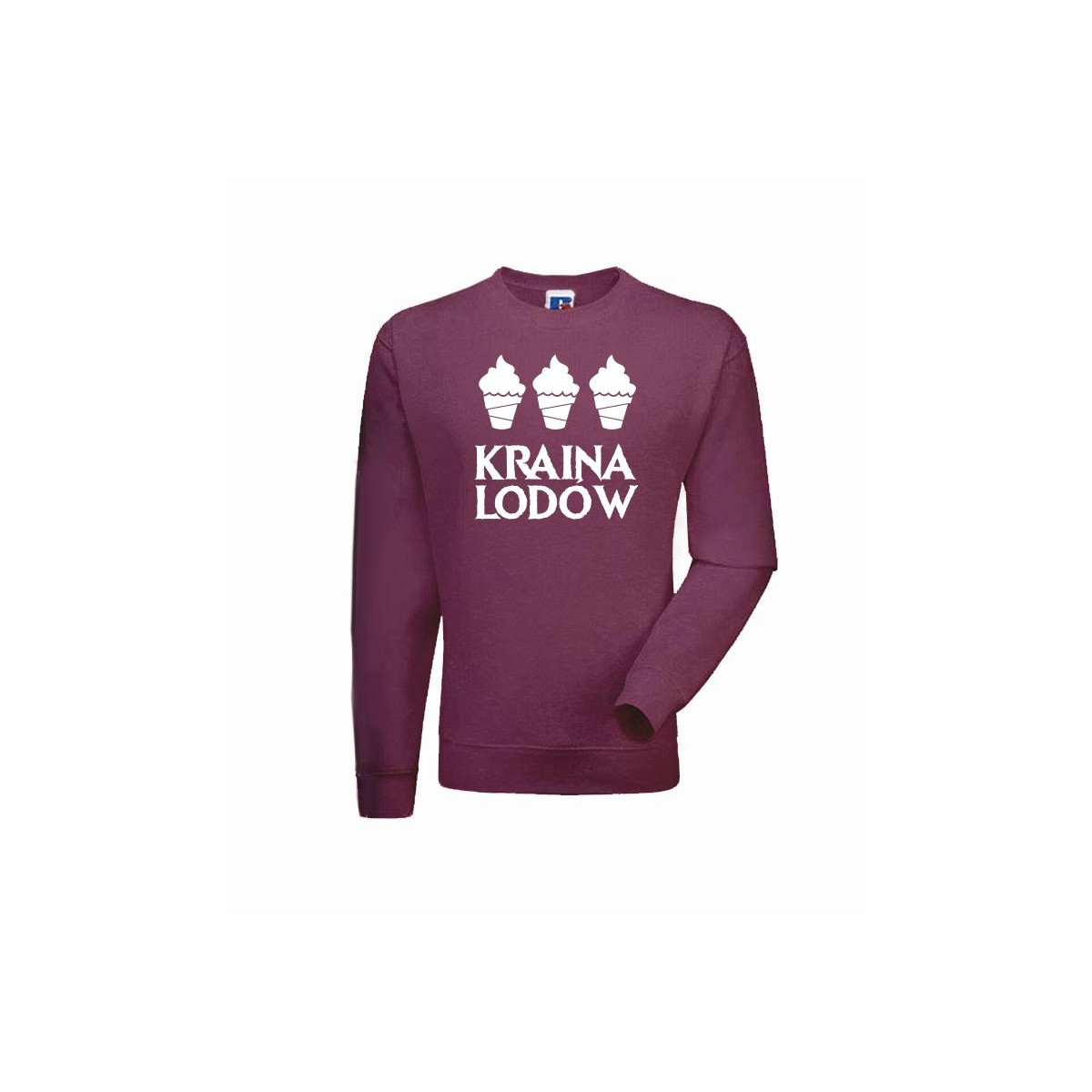 bluza kraina lodów burgund