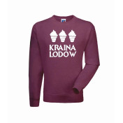 bluza kraina lodów burgund