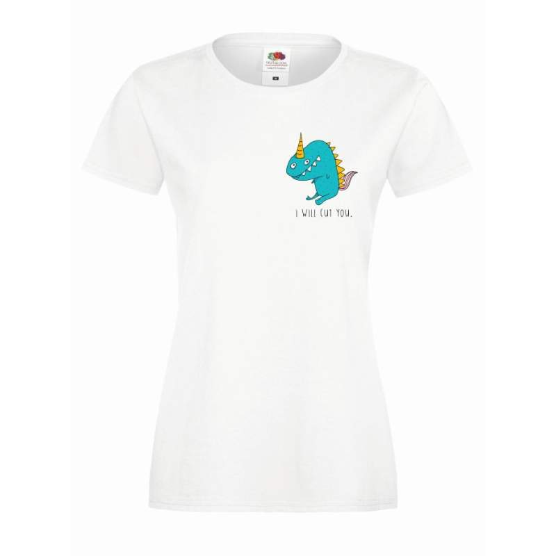 T-shirt lady slim DTG thug life