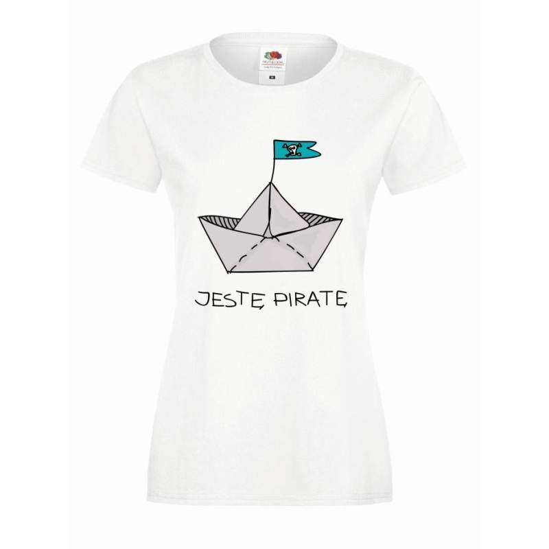 T-shirt lady slim DTG pirat