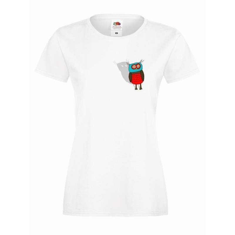 T-shirt lady slim DTG heart