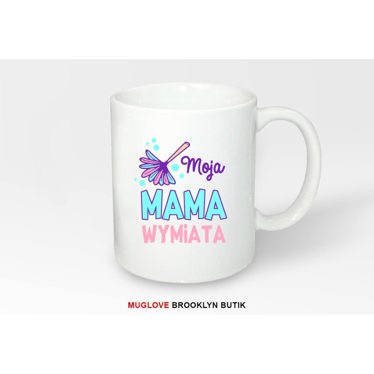 Kubek z nadrukiem MAMA WYMIATA