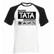 T-shirt baseball kolor tata wielozadaniowy