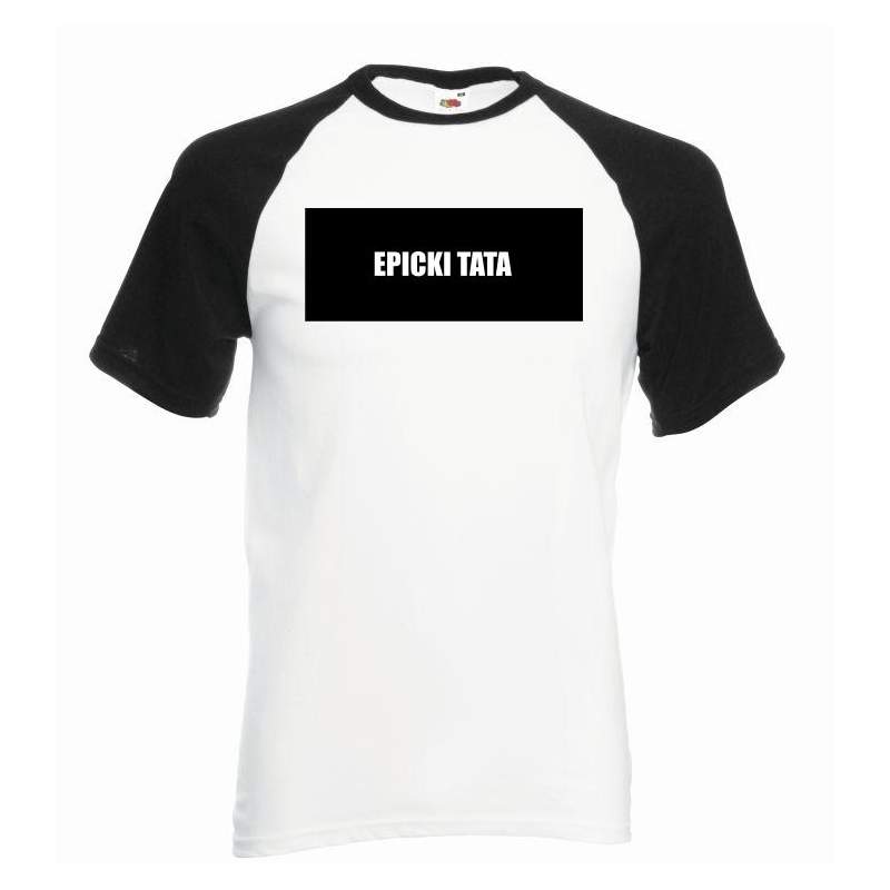 T-shirt baseball kolor epicki tata