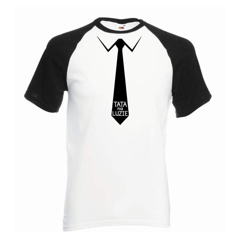 T-shirt baseball kolor tata na luzie