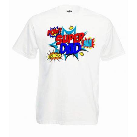 T-shirt oversize DTG super dad pow