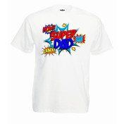 T-shirt oversize DTG super dad pow